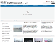 Tablet Screenshot of brightglassware.com